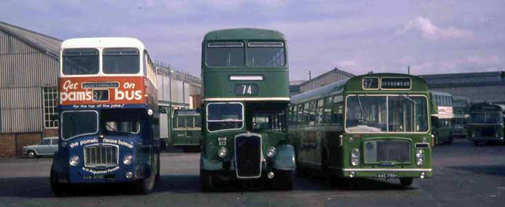 Bristol Omnibus Bristol ECW Lodekks FLF6B C7313, KSW6B C8372 & RELL6L C1165